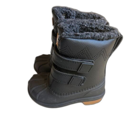 Toddler Black Denver Winter Boots - Cat & Jack Size 6 NWT - Picture 8 of 8